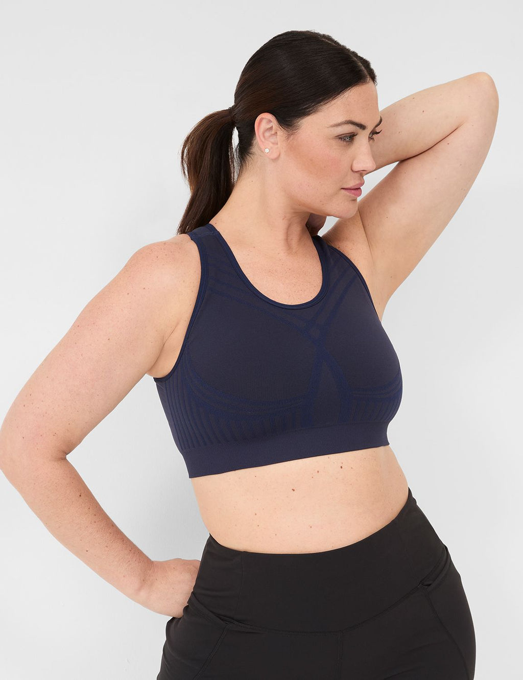 LIVI draadloze naadloze sportbeha met gemiddelde impact