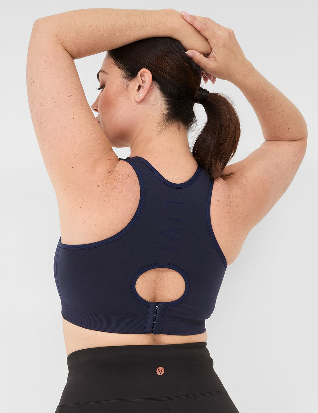 LIVI draadloze naadloze sportbeha met gemiddelde impact