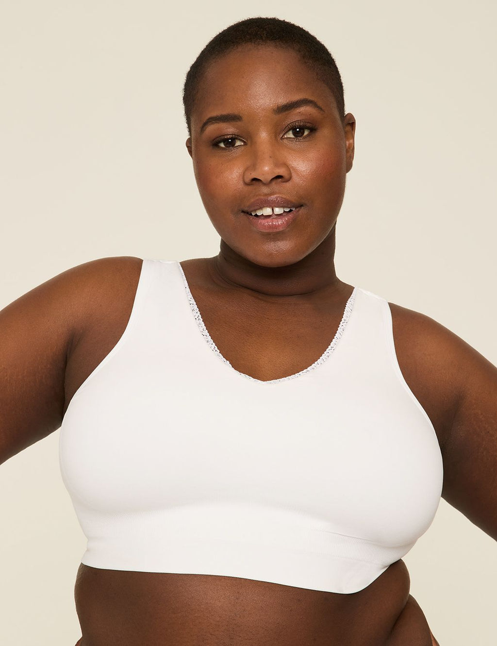 LIVI draadloze naadloze sportbeha met gemiddelde impact