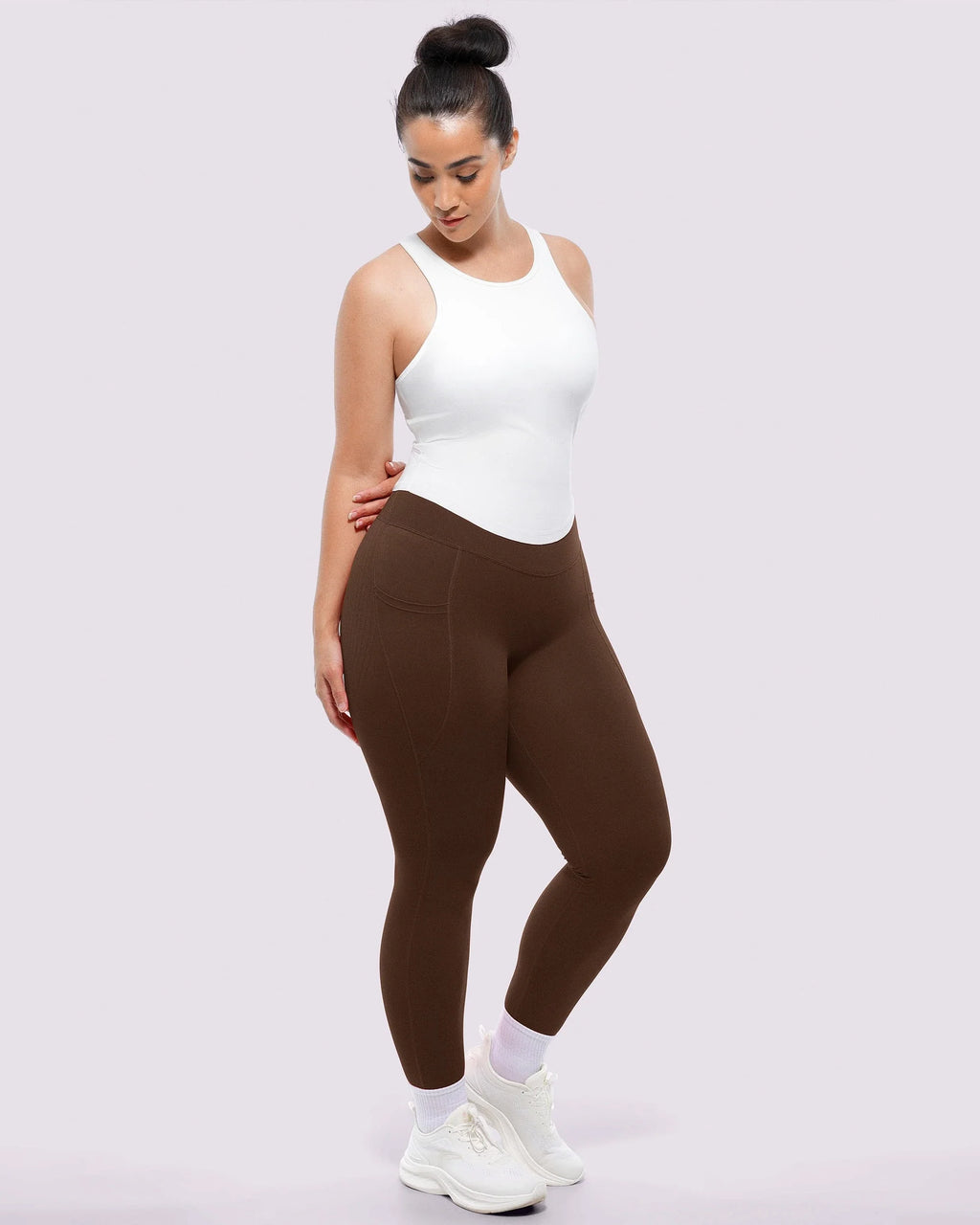NeoSweat® AirSlim® vormgevende legging met hoge taille en steekzakken